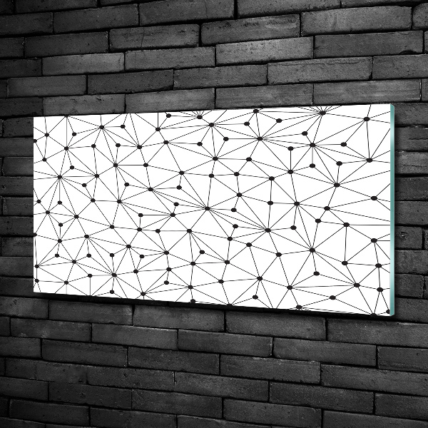 Schilderij op glas Lijnen en cirkels