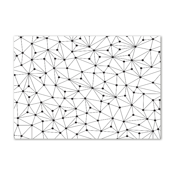 Schilderij op glas Lijnen en cirkels