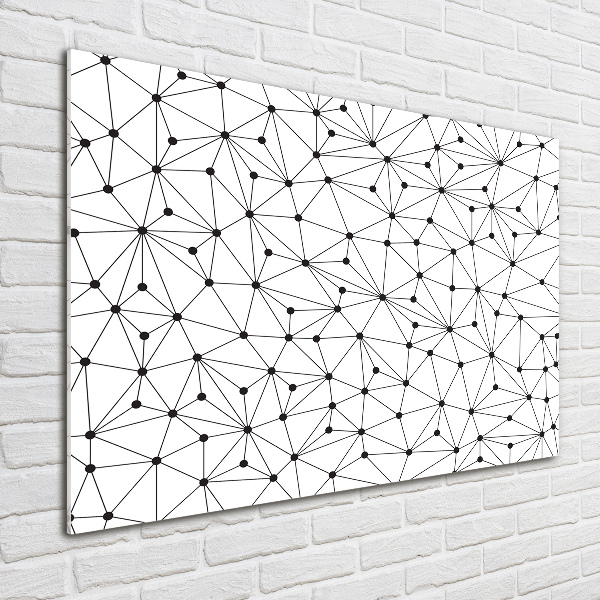 Schilderij op glas Lijnen en cirkels