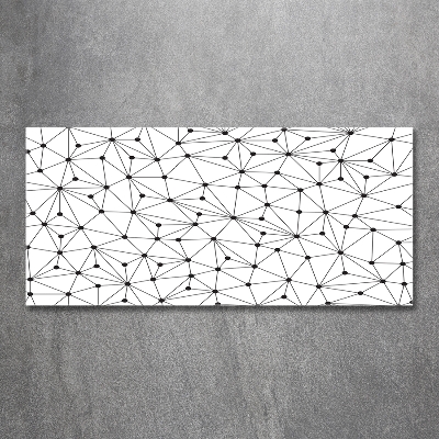 Schilderij op glas Lijnen en cirkels