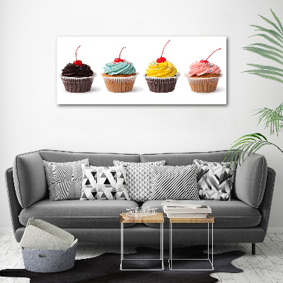 Glazen schilderij Cupcakes