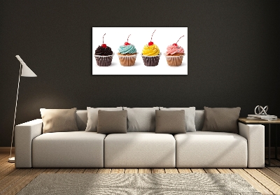 Glazen schilderij Cupcakes
