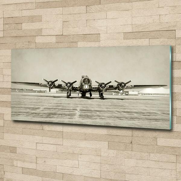 Schilderij op glas Oude bommenwerper