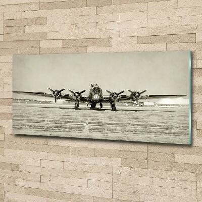 Schilderij op glas Oude bommenwerper