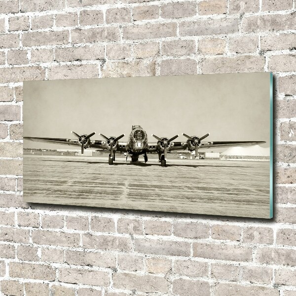 Schilderij op glas Oude bommenwerper