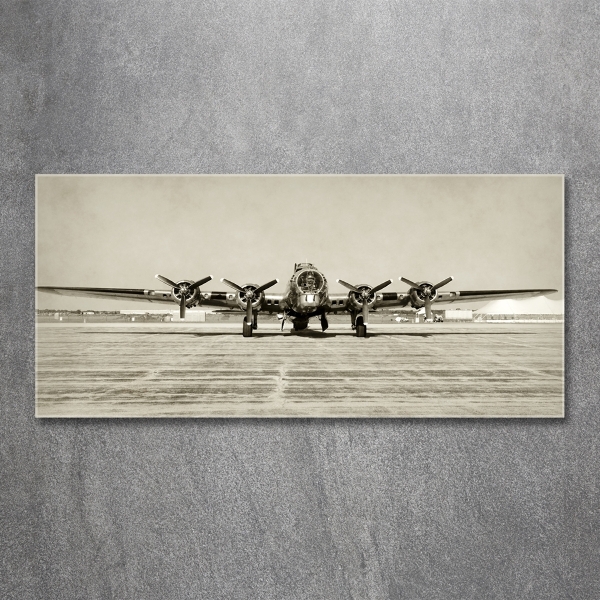 Schilderij op glas Oude bommenwerper