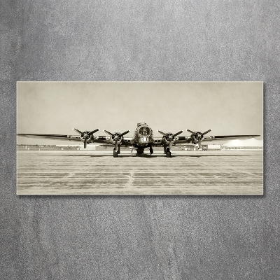 Schilderij op glas Oude bommenwerper