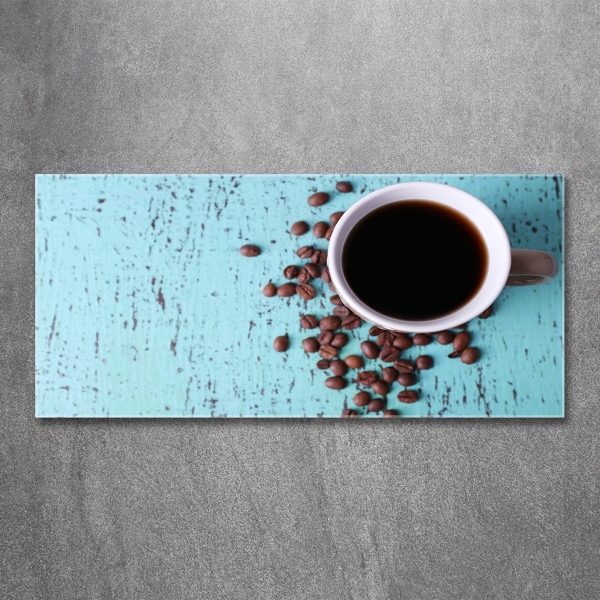 Schilderij op glas Zwarte koffie