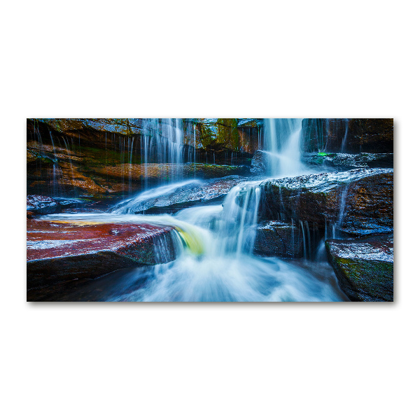 Glazen schilderij Tropische waterval