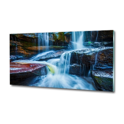 Glazen schilderij Tropische waterval