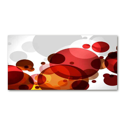 Glazen schilderij Cirkelabstractie