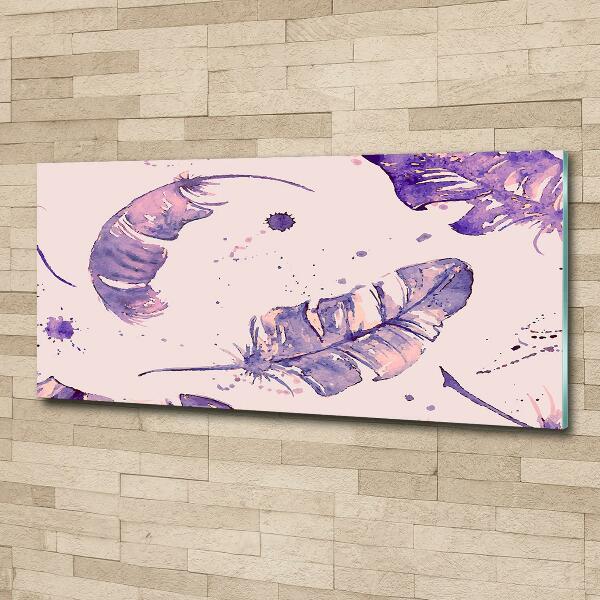 Schilderij op glas veren