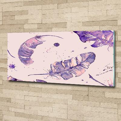 Schilderij op glas veren