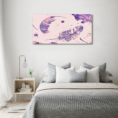 Schilderij op glas veren