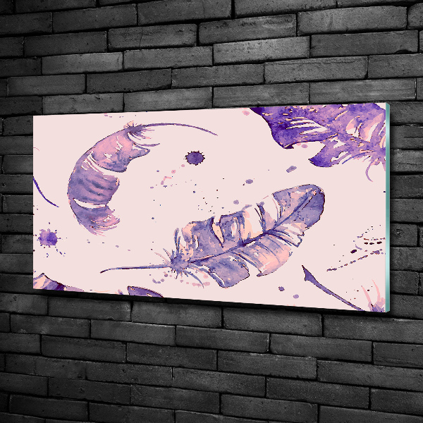 Schilderij op glas veren