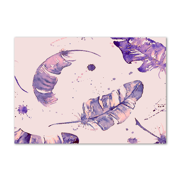 Schilderij op glas veren