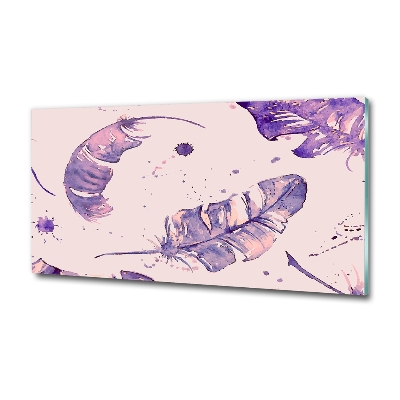 Schilderij op glas veren