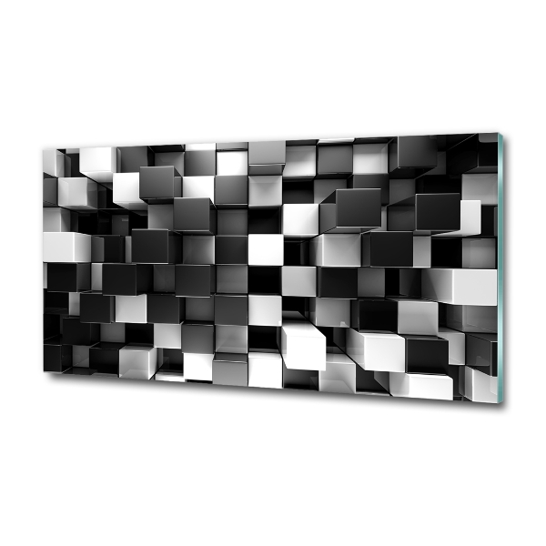 Foto schilderij op glas Kubusabstractie