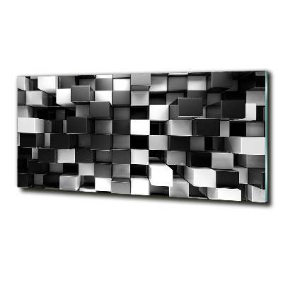 Foto schilderij op glas Kubusabstractie