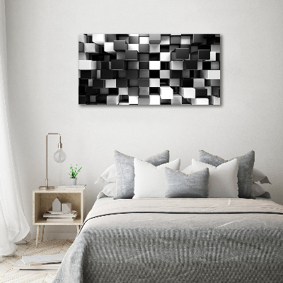 Foto schilderij op glas Kubusabstractie