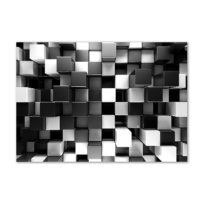 Foto schilderij op glas Kubusabstractie