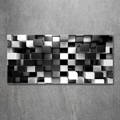 Foto schilderij op glas Kubusabstractie