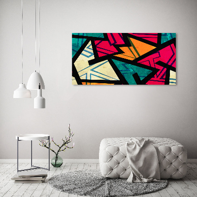 Schilderij glas Geometrische achtergrond