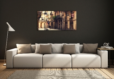 Foto schilderij op glas Straten van Barcelona
