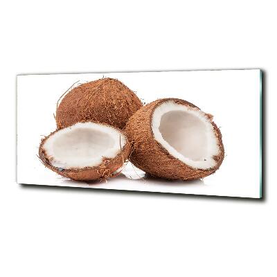 Schilderij glas Kokosnoot