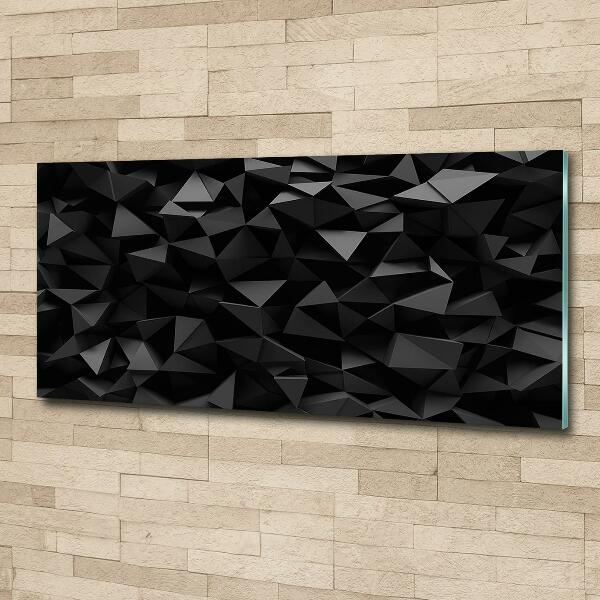 Schilderij glas 3D-abstractie