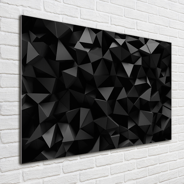 Schilderij glas 3D-abstractie