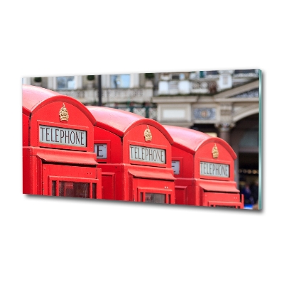 Glazen schilderij Openbare telefoon