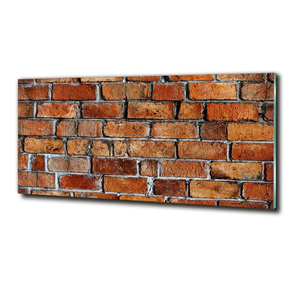Glazen schilderij Bakstenen muur