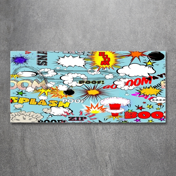 Foto schilderij op glas strips