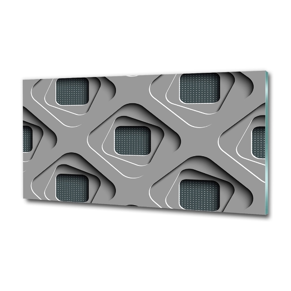 Glazen schilderij 3D-abstractie