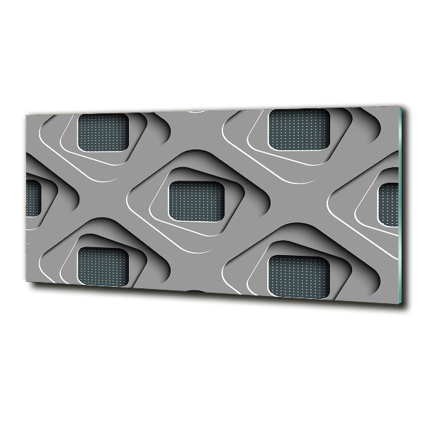 Glazen schilderij 3D-abstractie