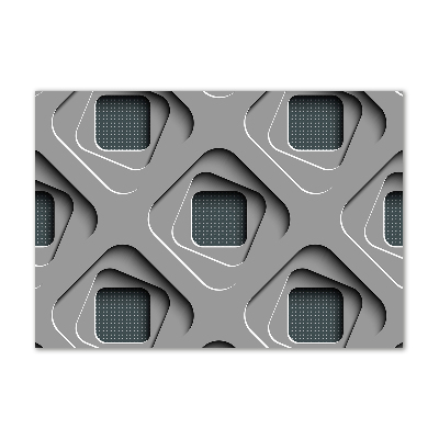 Glazen schilderij 3D-abstractie