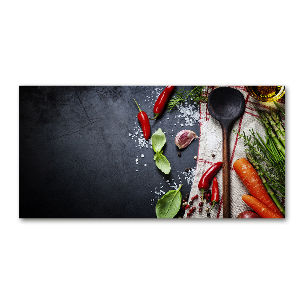 Schilderij op glas Ingrediënten