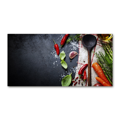 Schilderij op glas Ingrediënten