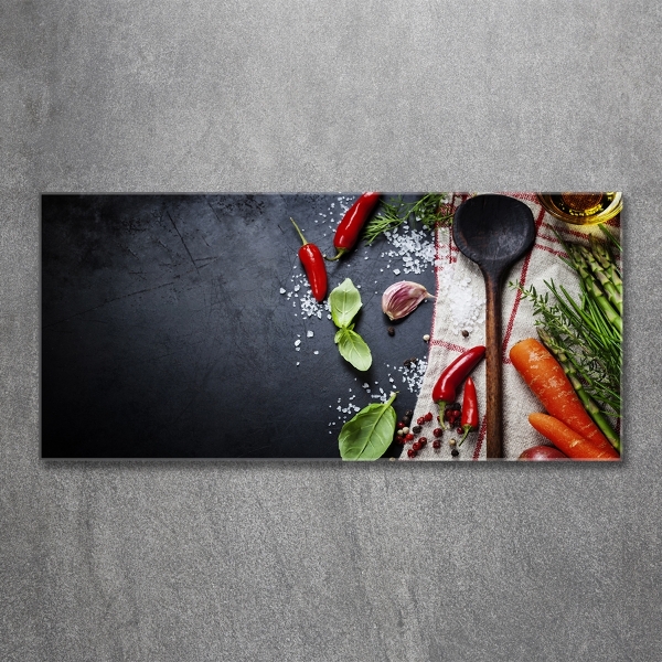 Schilderij op glas Ingrediënten