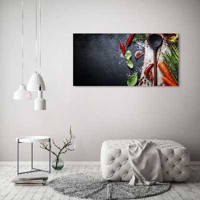 Schilderij op glas Ingrediënten