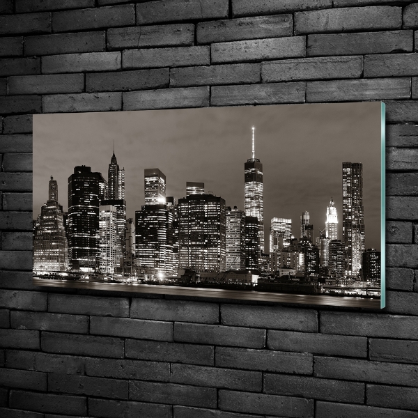 Schilderij glas Manhattan, New York