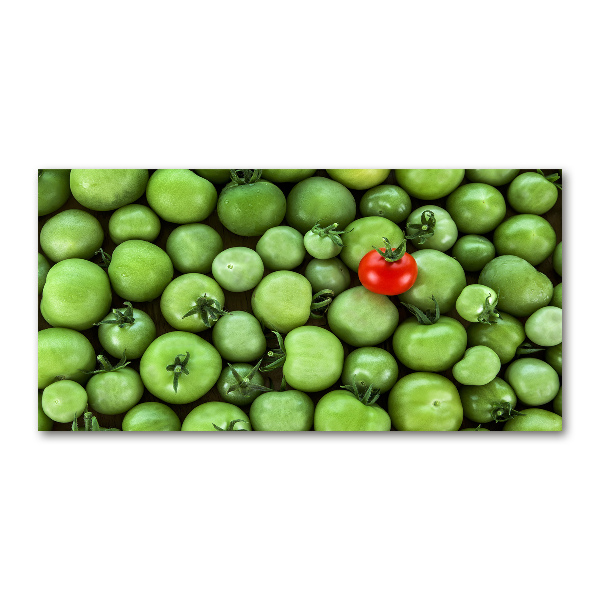 Schilderij glas Rijpe tomaat