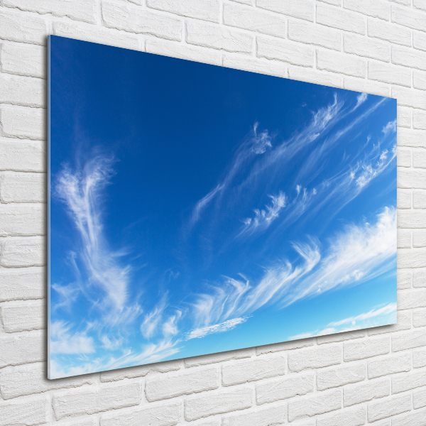 Glazen schilderij Blauwe lucht