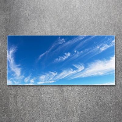 Glazen schilderij Blauwe lucht