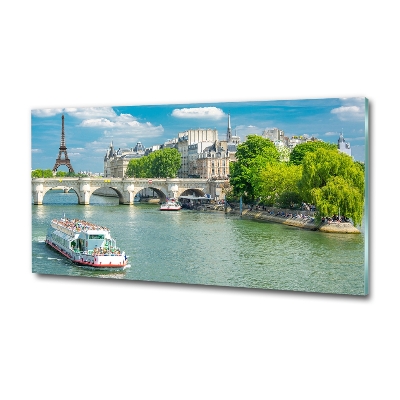 Foto schilderij op glas Seine Parijs