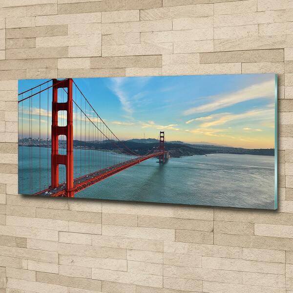 Schilderij op glas San Francisco-brug