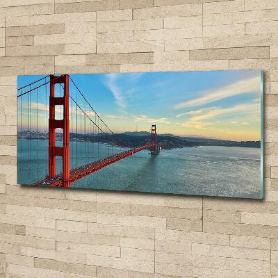 Schilderij op glas San Francisco-brug