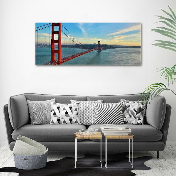 Schilderij op glas San Francisco-brug