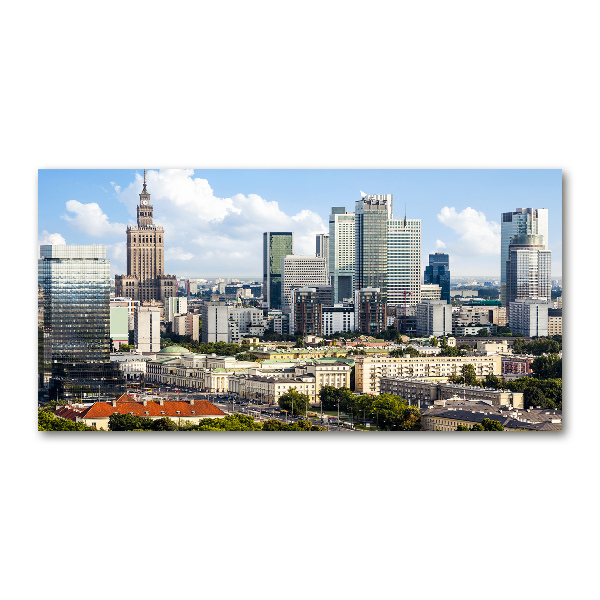 Schilderij glas Warschau, Polen